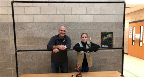 Former Shannon ES Student Builds Lost and Found Cart for School 